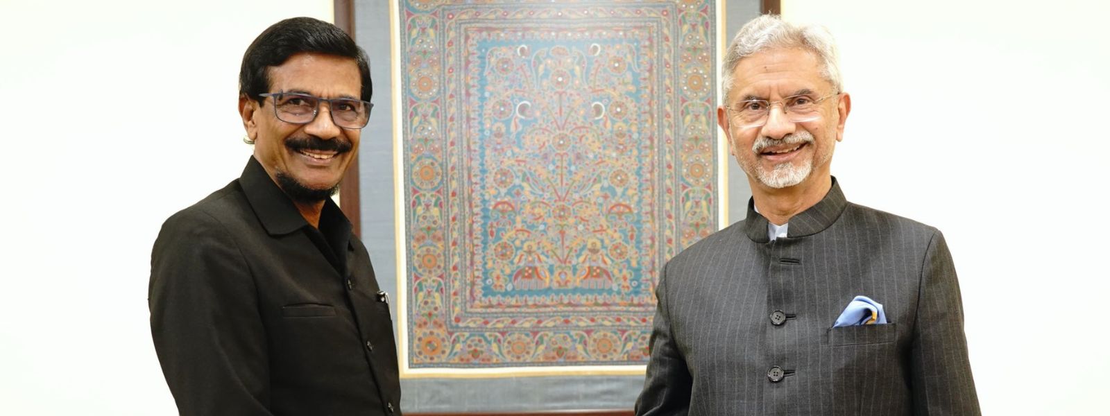 JVP's Tilvin Silva Meets Indian EAM S. Jaishankar